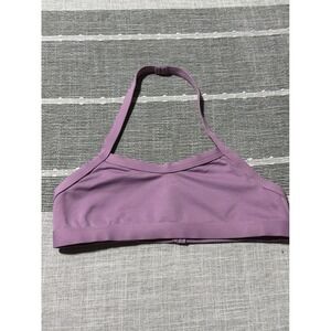Body Wrappers Girls Purple Halter Dance Bra Top Size 8-10 Made in USA